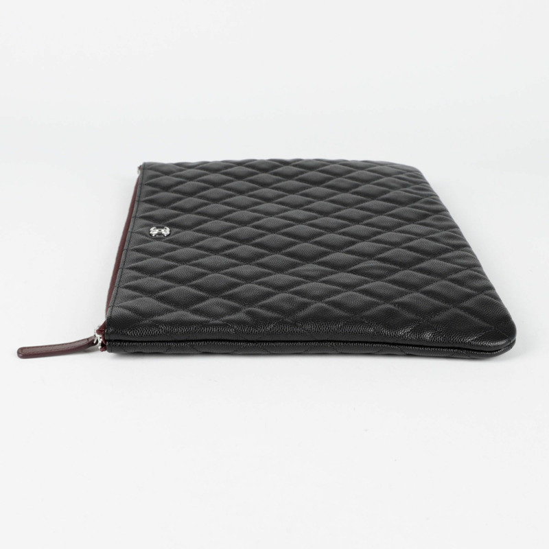 CHANEL Caviar Skin 經典大手拿包 A82552-4
