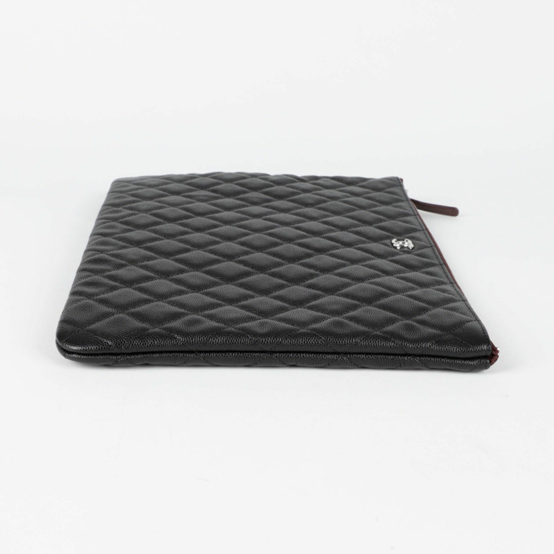 CHANEL Caviar Skin 經典大手拿包 A82552-6