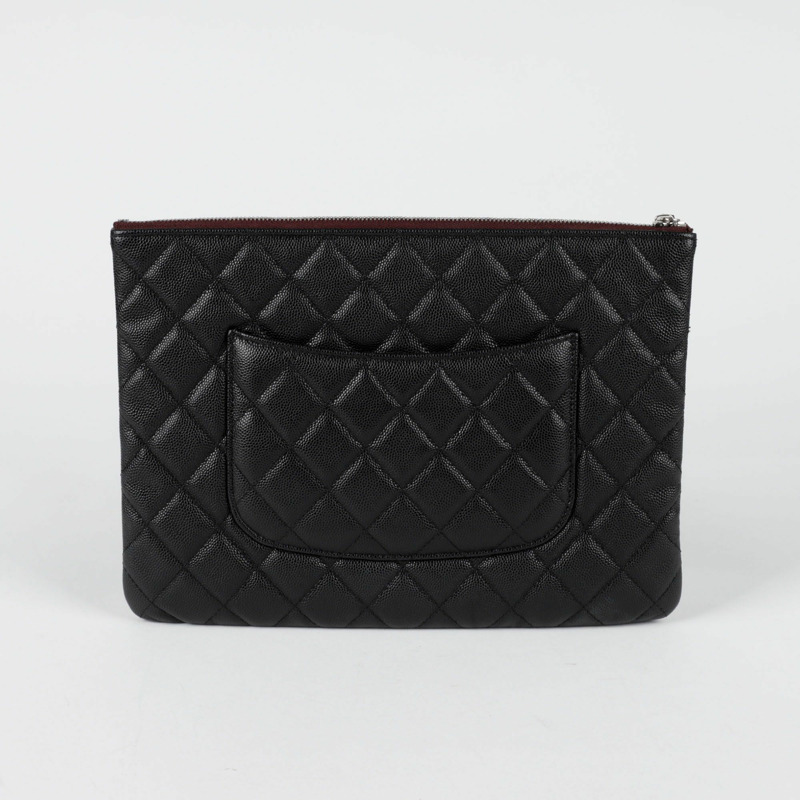 CHANEL 經典魚子醬新款中型手拿包 A82545-3