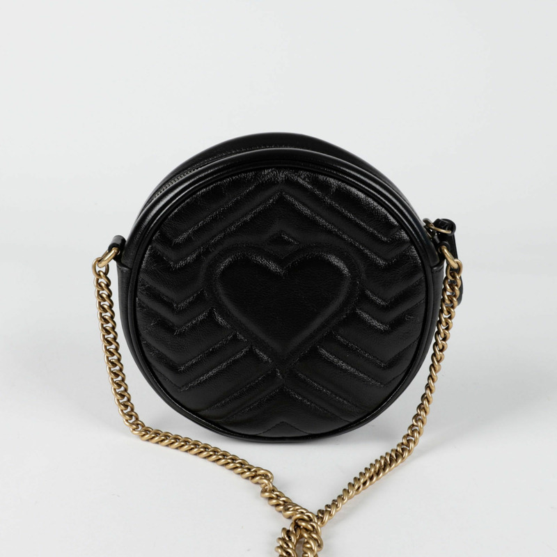 GUCCI 550154 GG Marmont 迷你圓形肩斜背包-2