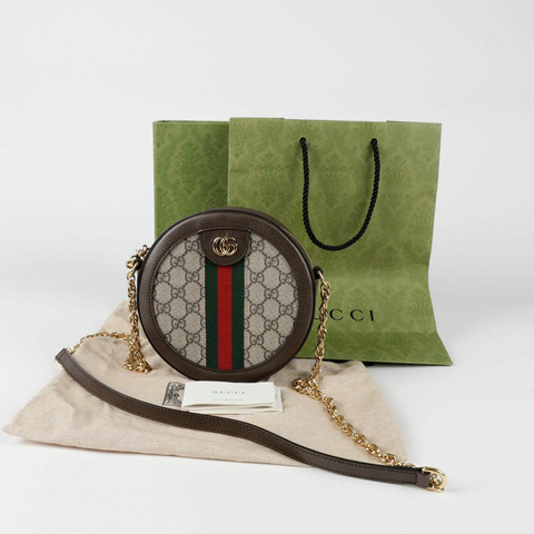 GUCCI Ophidia 迷你圓肩斜背包 550618