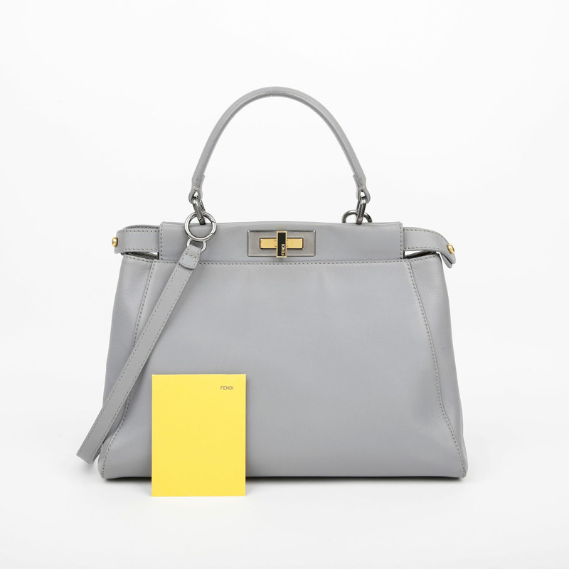FENDI Peekaboo 中型托特單肩包-0