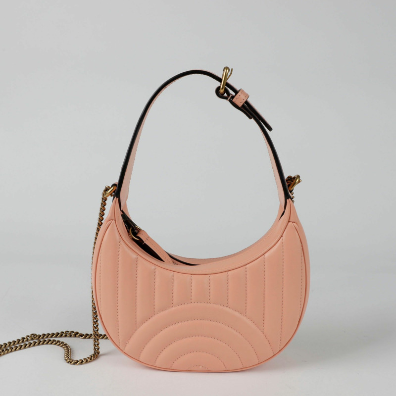 GUCCI GG Marmont 半月形迷你單肩斜背包-3