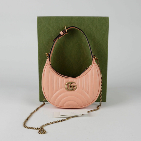GUCCI GG Marmont 半月形迷你單肩斜背包