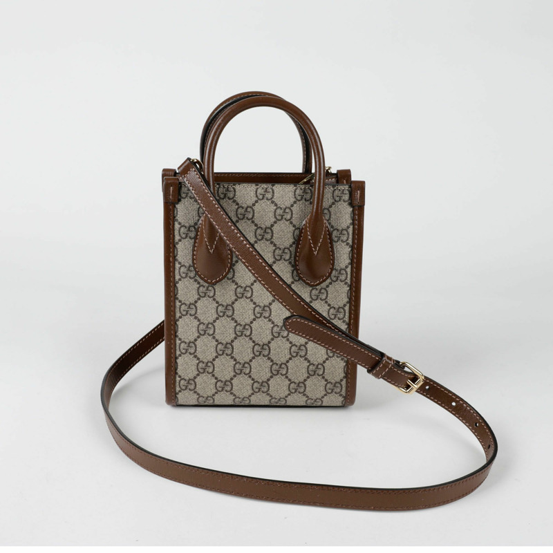 GUCCI 互扣式 G 迷你托特單肩包-3