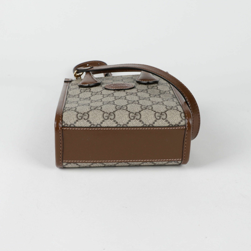 GUCCI 互扣式 G 迷你托特單肩包-4