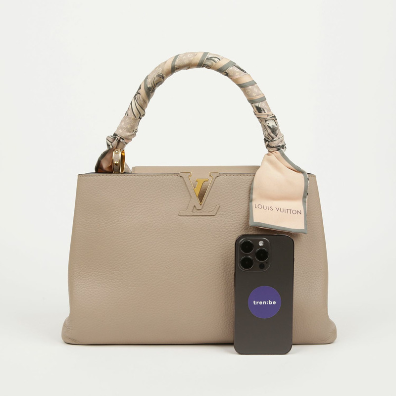 LOUIS VUITTON Capucines MM 手提包-9