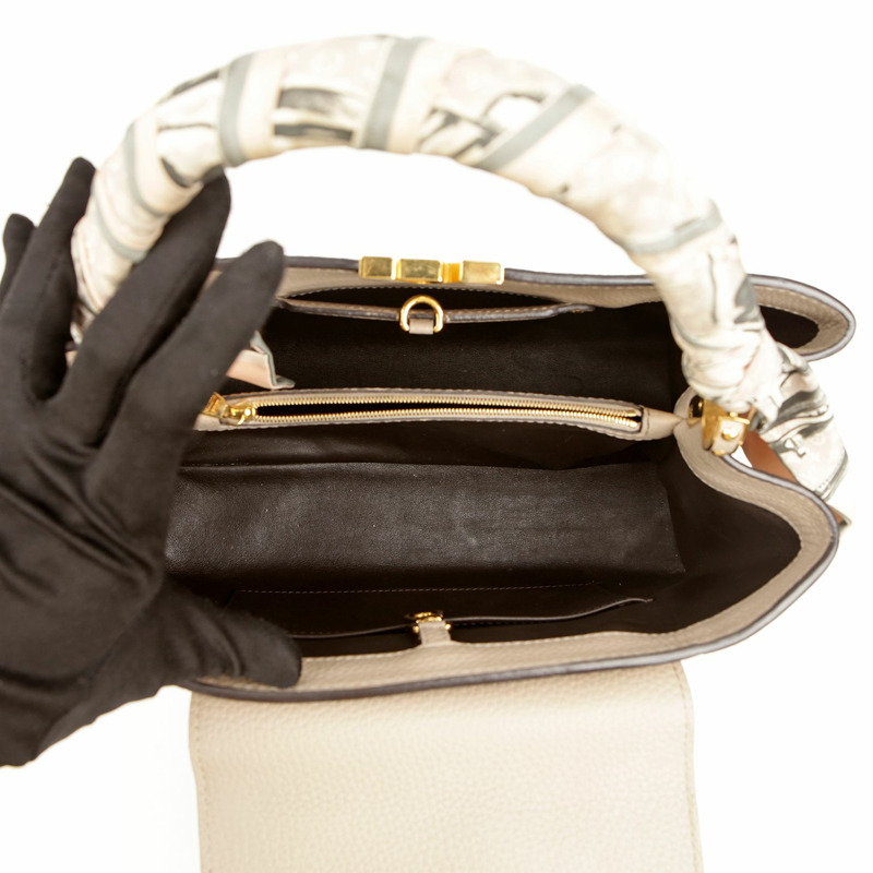 LOUIS VUITTON Capucines MM 手提包-10