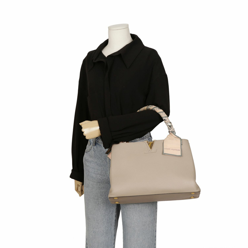 LOUIS VUITTON Capucines MM 手提包-11