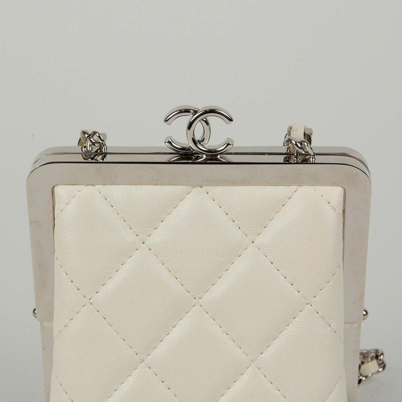 【包稅】CHANEL 金屬框架手拿鏈條單肩包-2