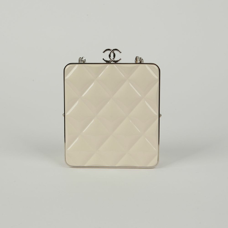 【包稅】CHANEL 金屬框架手拿鏈條單肩包-3