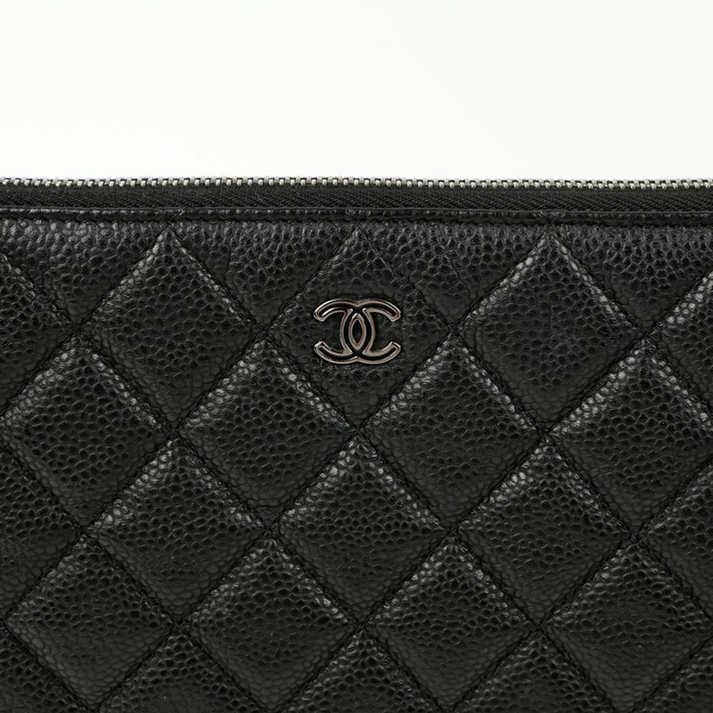 CHANEL Caviar Skin CC Logo 大號手包-2