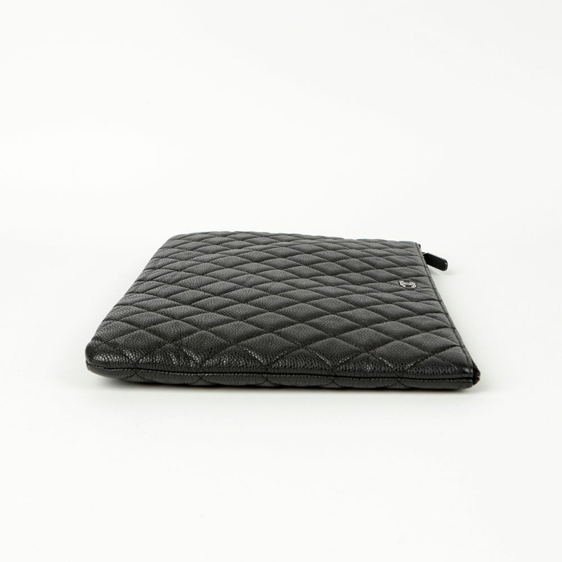 CHANEL Caviar Skin CC Logo 大號手包-4