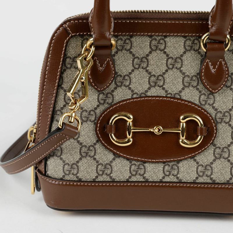 GUCCI Horsebit 1955 迷你頂部提把托特包和單肩包-1