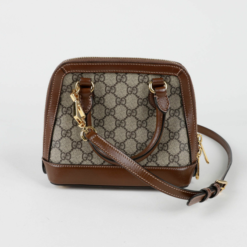 GUCCI Horsebit 1955 迷你頂部提把托特包和單肩包-3