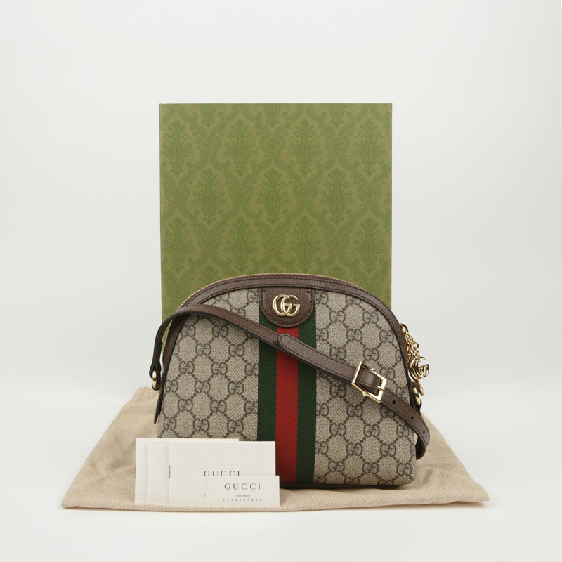 GUCCI GG Supreme 帆布 Ophidia 肩背包與斜背包-0