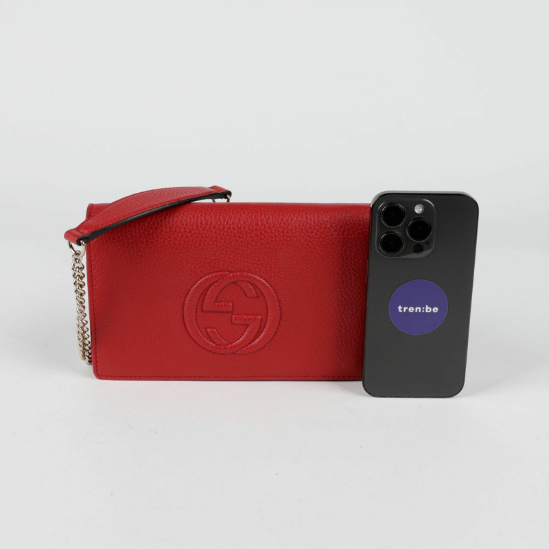 GUCCI 互扣式 Soho 鏈條單肩斜背包 598211-8