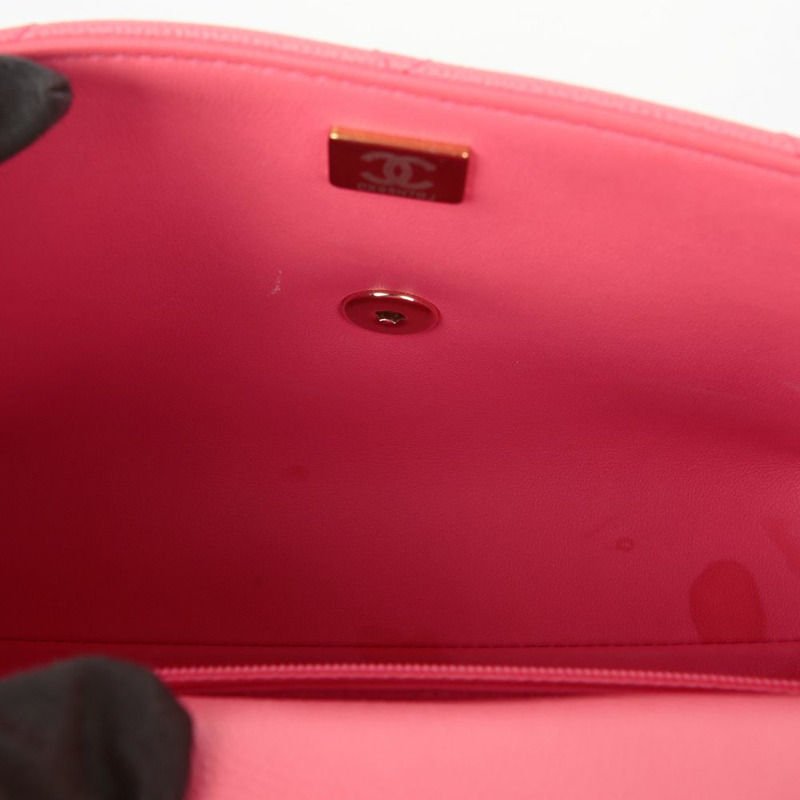 CHANEL Caviar Skin CC Logo 頂部提把托特單肩包-11