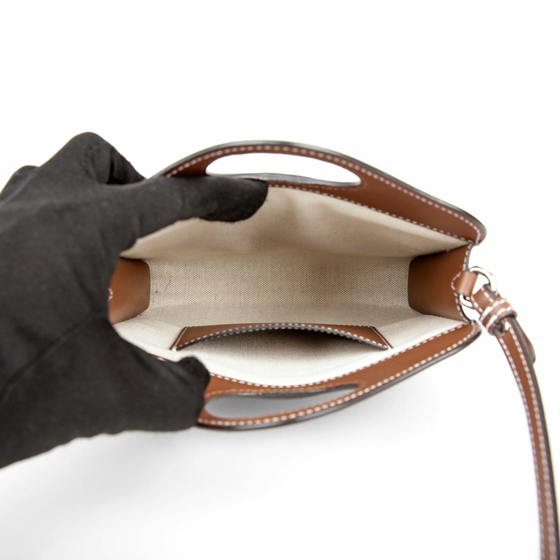 BURBERRY 雙色口袋迷你托特單肩包-6