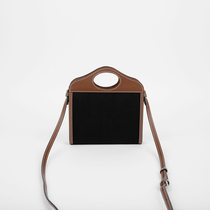 【包稅】BURBERRY 雙色口袋迷你手提單肩包-2