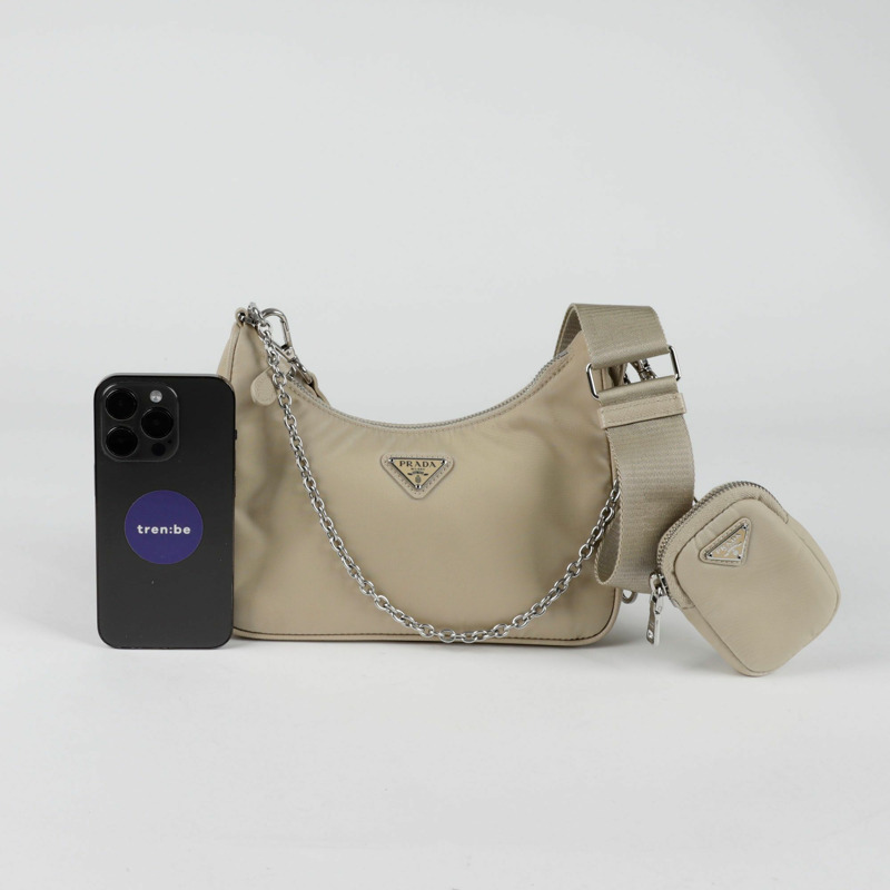 PRADA Re Edition 多色 Hobo 斜背包-7