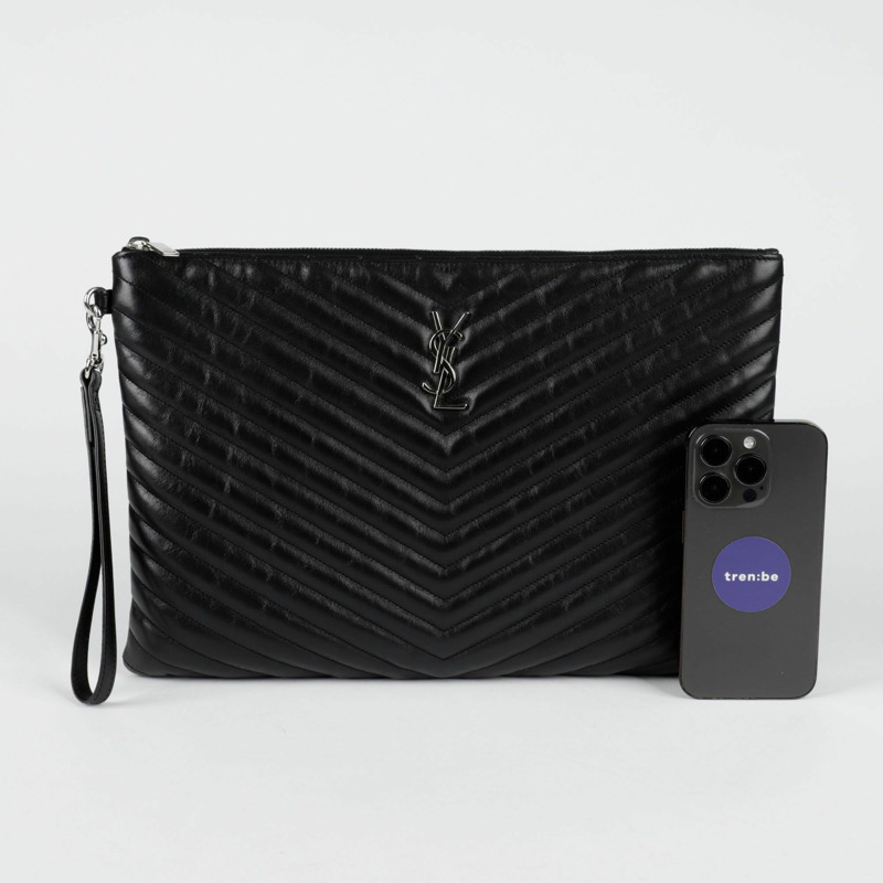 SAINT LAURENT Monogram 資料夾手拿包 440222-6