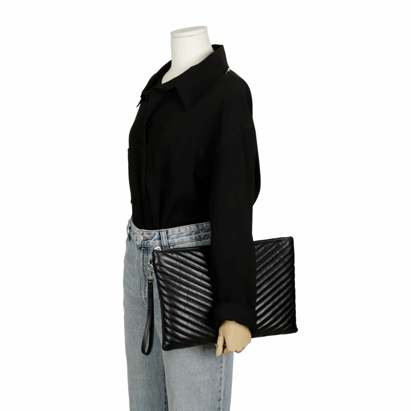 SAINT LAURENT Monogram 資料夾手拿包 440222-8