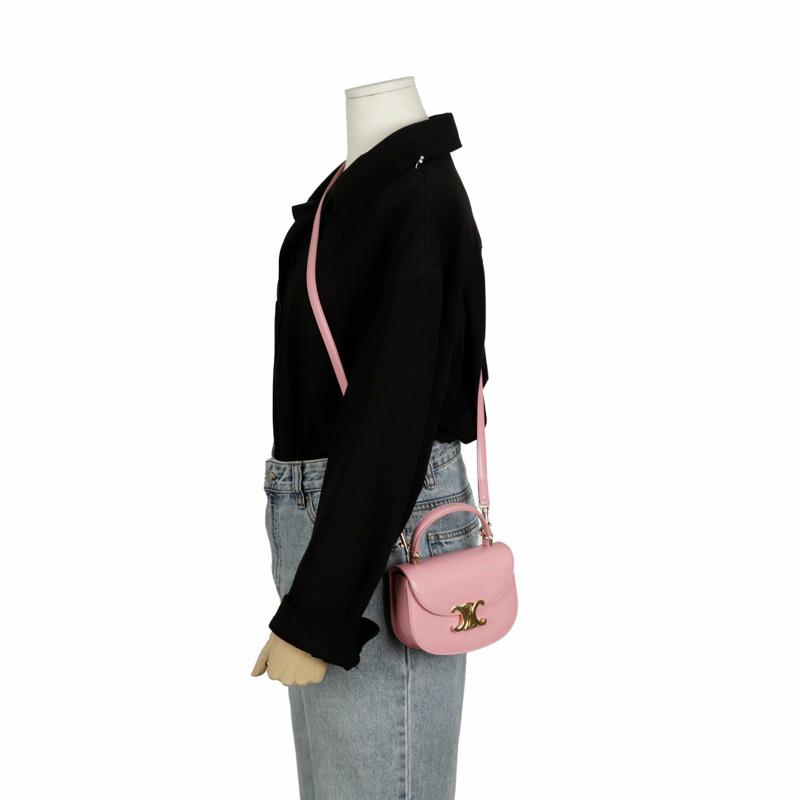 【包稅】CELINE 迷你 Clea Versace 手提單肩包-9