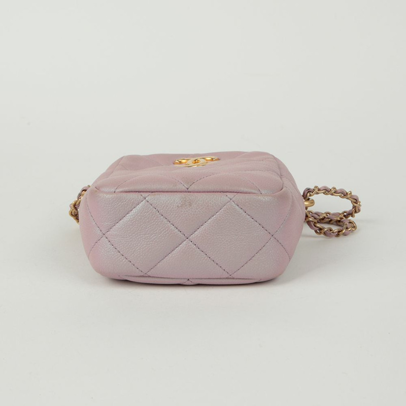 CHANEL Caviar Skin CC Logo 我的完美迷你肩斜背包-5