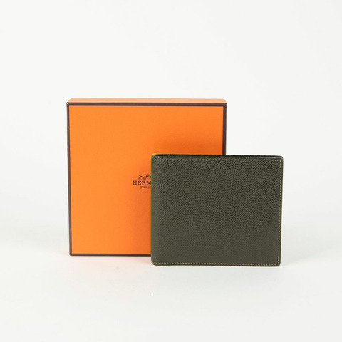 HERMES 西鐵城斜紋錢包