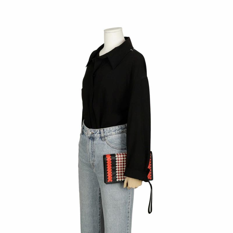 BOTTEGA VENETA Intrecciato 翻蓋手袋-9