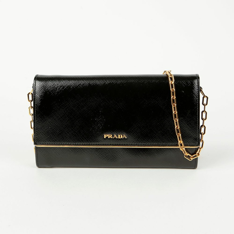 PRADA BT0920 鏈條長皮夾和斜背包-0