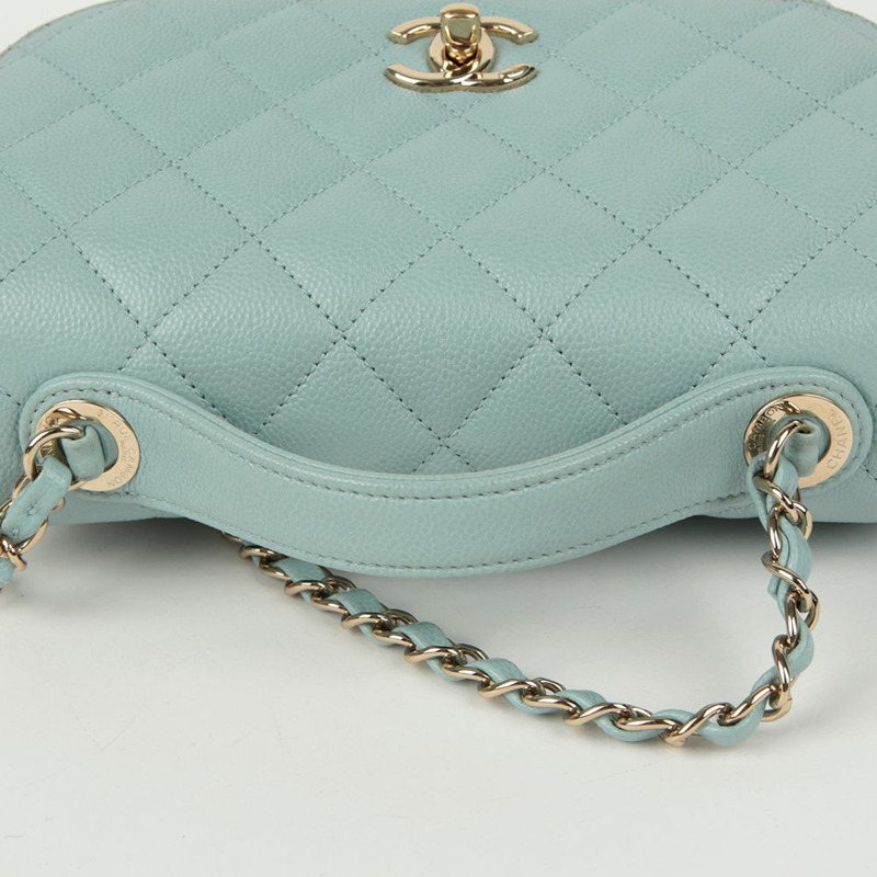 CHANEL Caviar Skin Business Affinity 中號托特單肩包-10