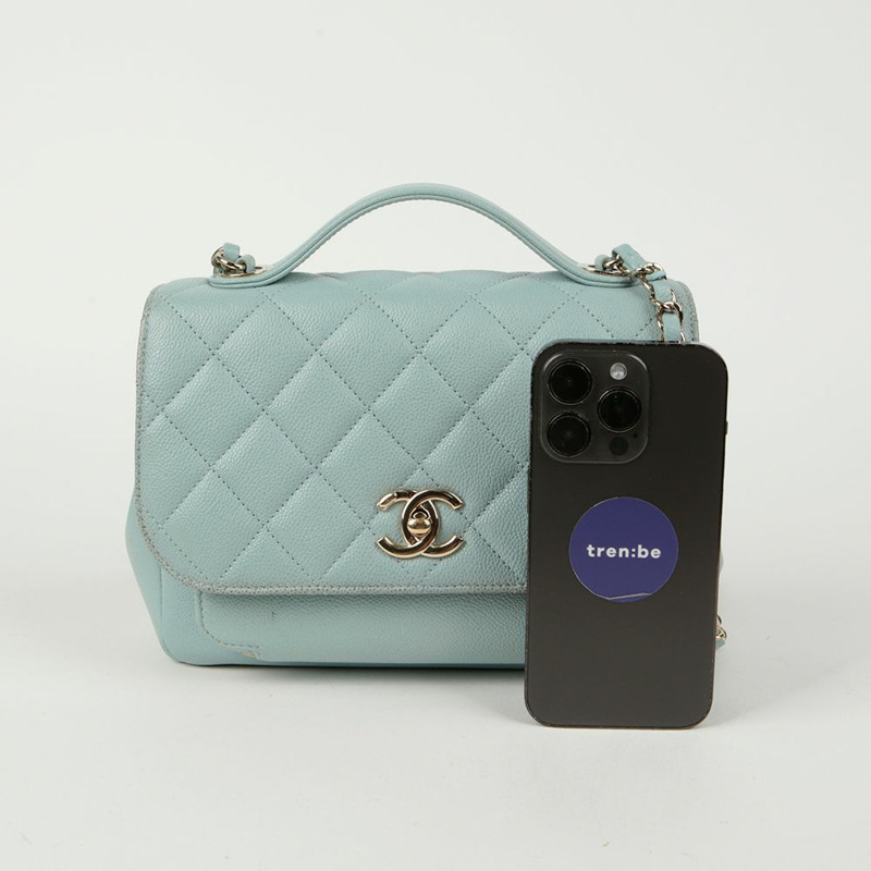 CHANEL Caviar Skin Business Affinity 中號托特單肩包-11