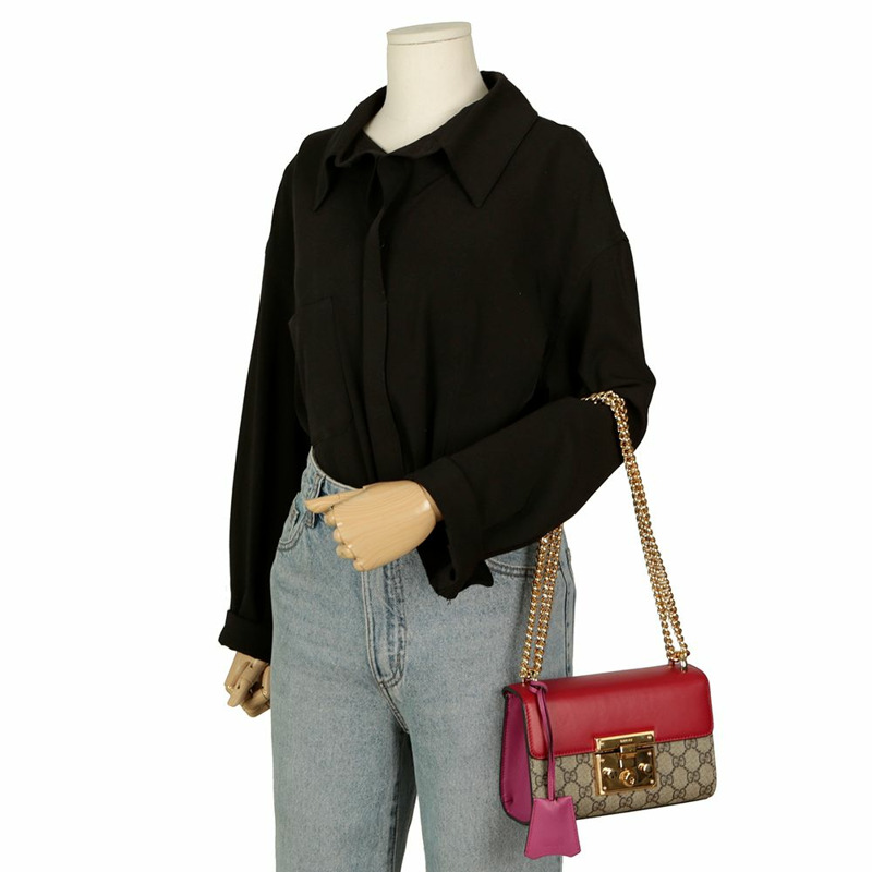 【包稅】GUCCI 槳形鎖扣小號肩斜背包 409487-11