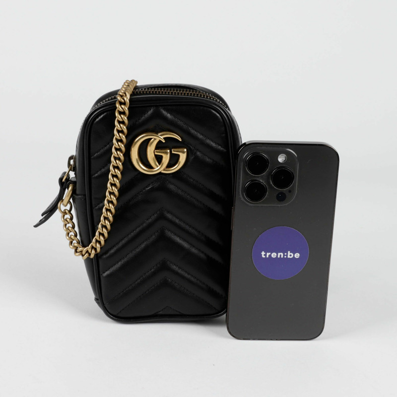 GUCCI GG Marmont 迷你肩斜背包-5