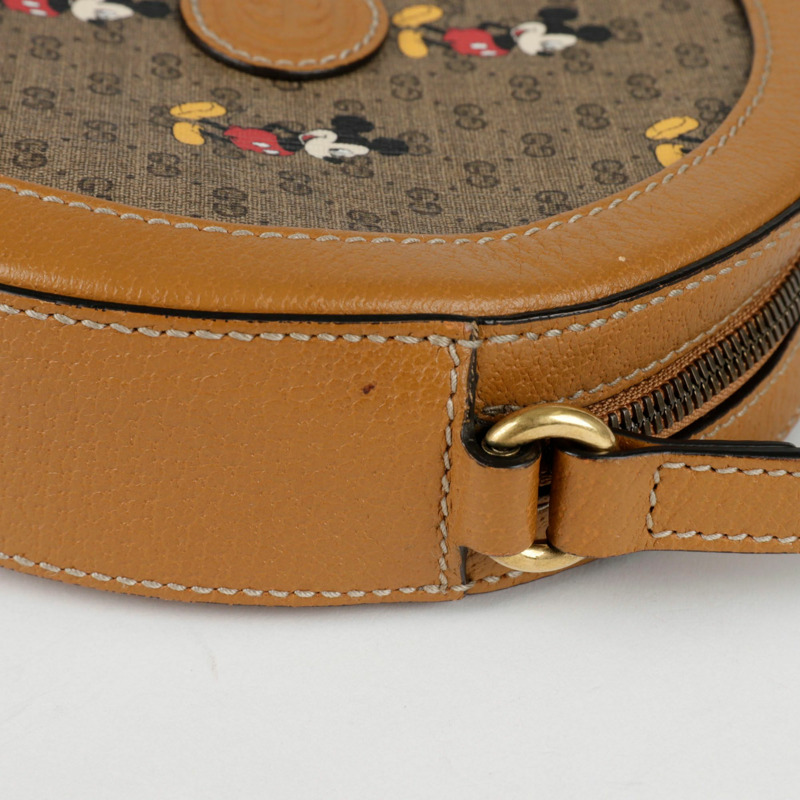【包稅】GUCCI 迪士尼 GG 圓形 Supreme 米奇老鼠斜背包-5
