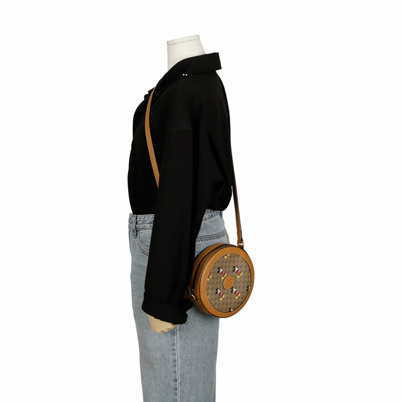 【包稅】GUCCI 迪士尼 GG 圓形 Supreme 米奇老鼠斜背包-8