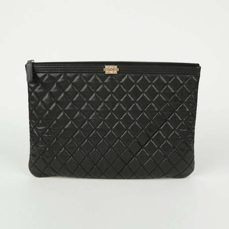 CHANEL Boy Caviar 大號手包 A84407-1