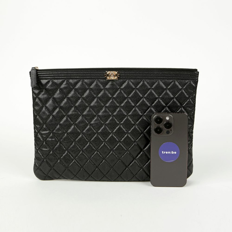 CHANEL Boy Caviar 大號手包 A84407-8