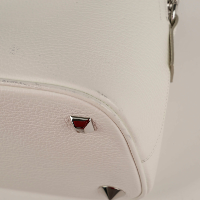 MAISON MARGIELA 中型白色皮革 5AC 手提包和單肩包 0093-21