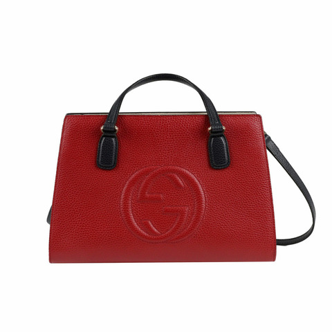 GUCCI Soho 頂部提把托特單肩包