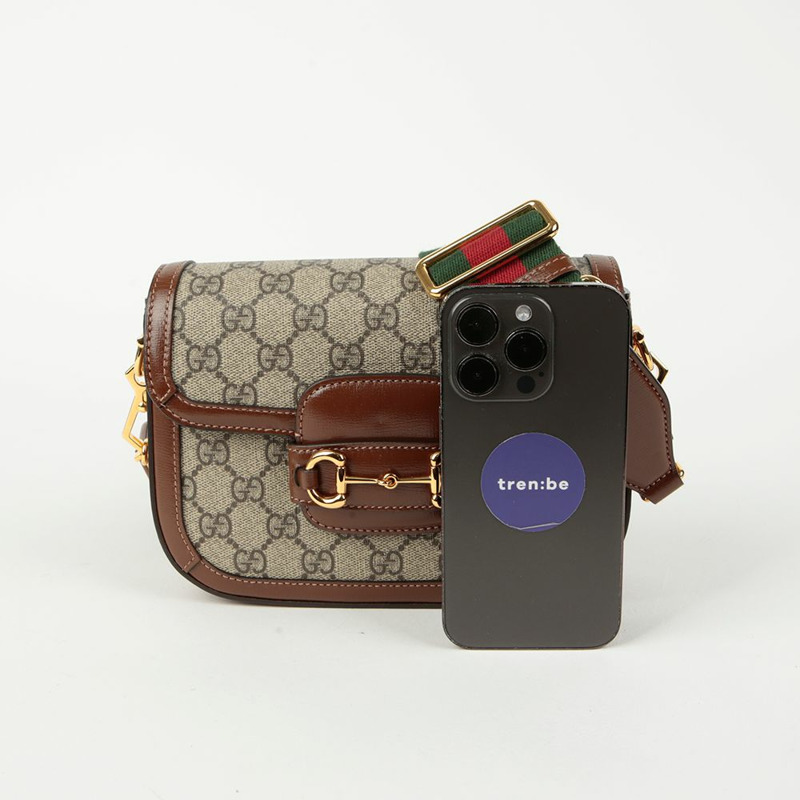 GUCCI Horsebit 1955 迷你斜背包-7