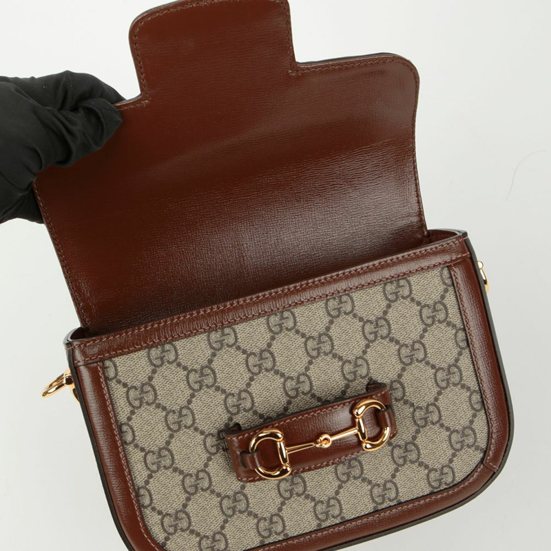 GUCCI Horsebit 1955 迷你斜背包-8
