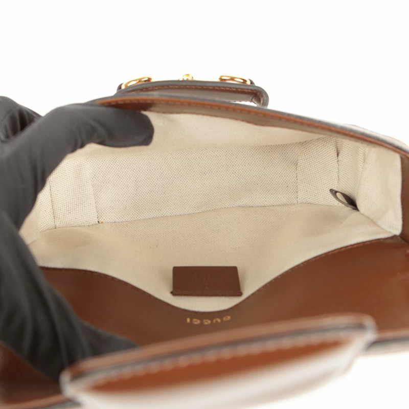 GUCCI Horsebit 1955 迷你斜背包-9
