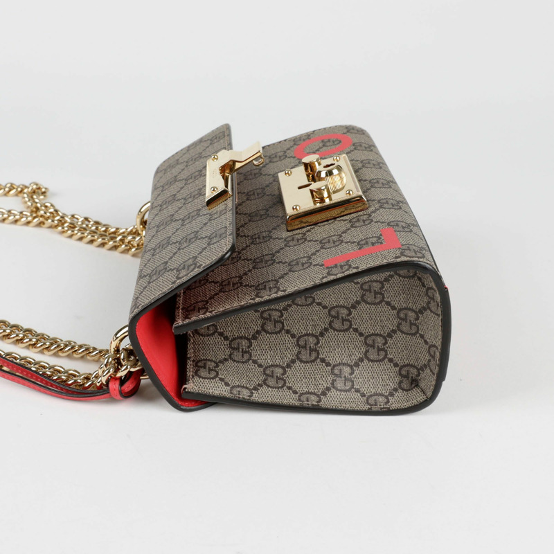 GUCCI 掛鎖 LOVE 斜背單肩包-6
