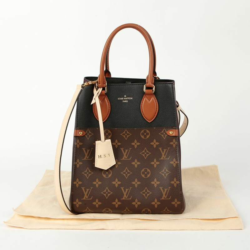 LOUIS VUITTON MM 折疊托特包肩斜背包-0