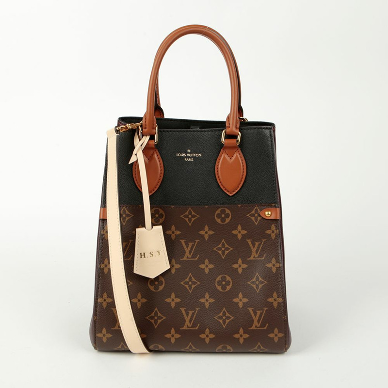 LOUIS VUITTON MM 折疊托特包肩斜背包-1