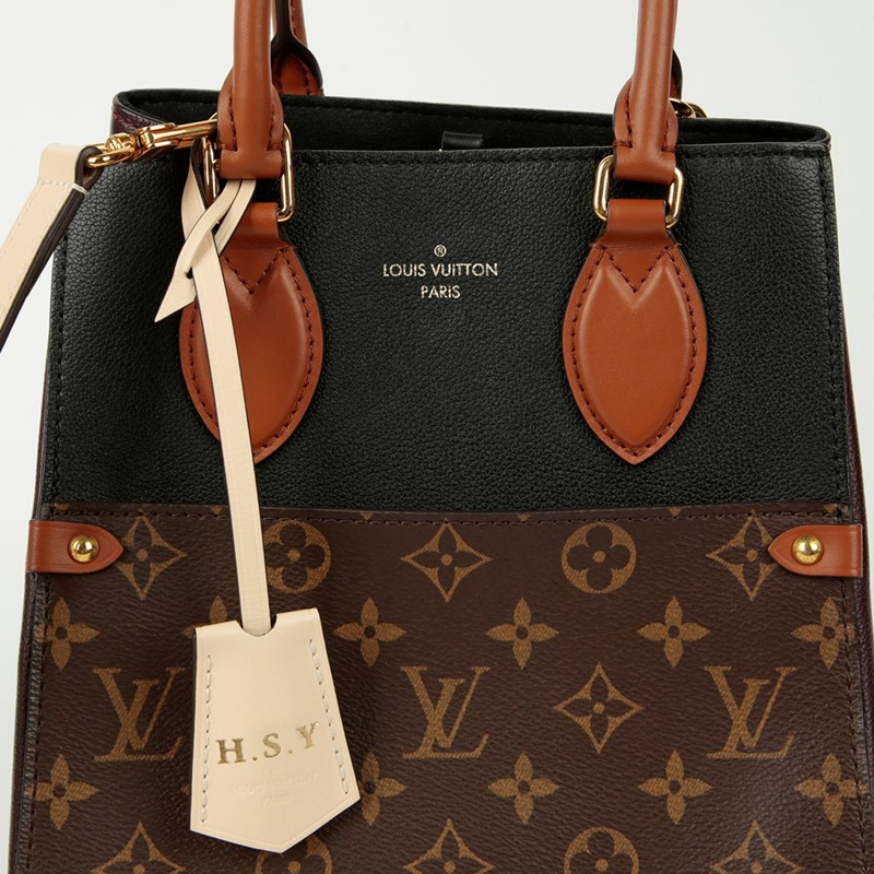 LOUIS VUITTON MM 折疊托特包肩斜背包-2