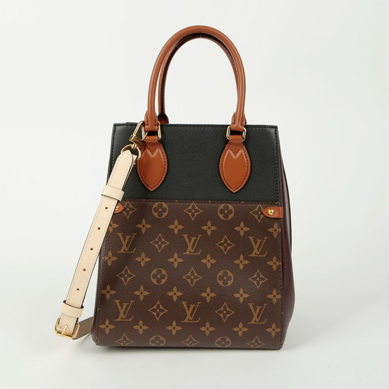 LOUIS VUITTON MM 折疊托特包肩斜背包-3